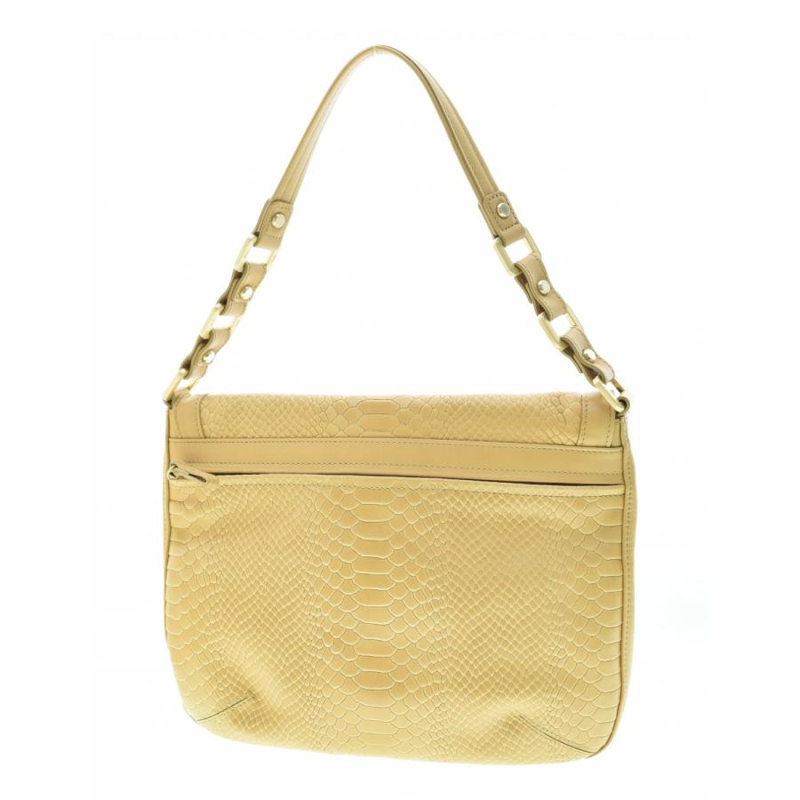 LONGCHAMP / ロンシャン クロコ型押し ターンロック ハンドバッグ  