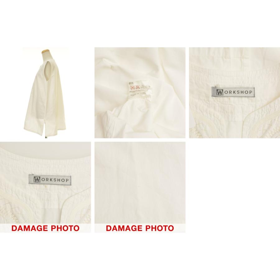 【WORKSHOP】archive スキッパーステッチノースリーブチュニック WORK SHOP archive スキッパーステッチ ノースリーブチュニック