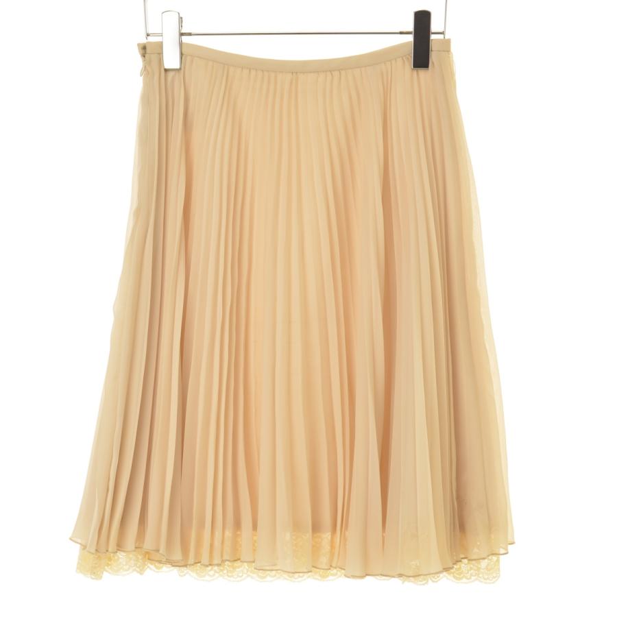 LAISSE PASSE（レッセパッセ） 365507 シアープリーツ レース スカート