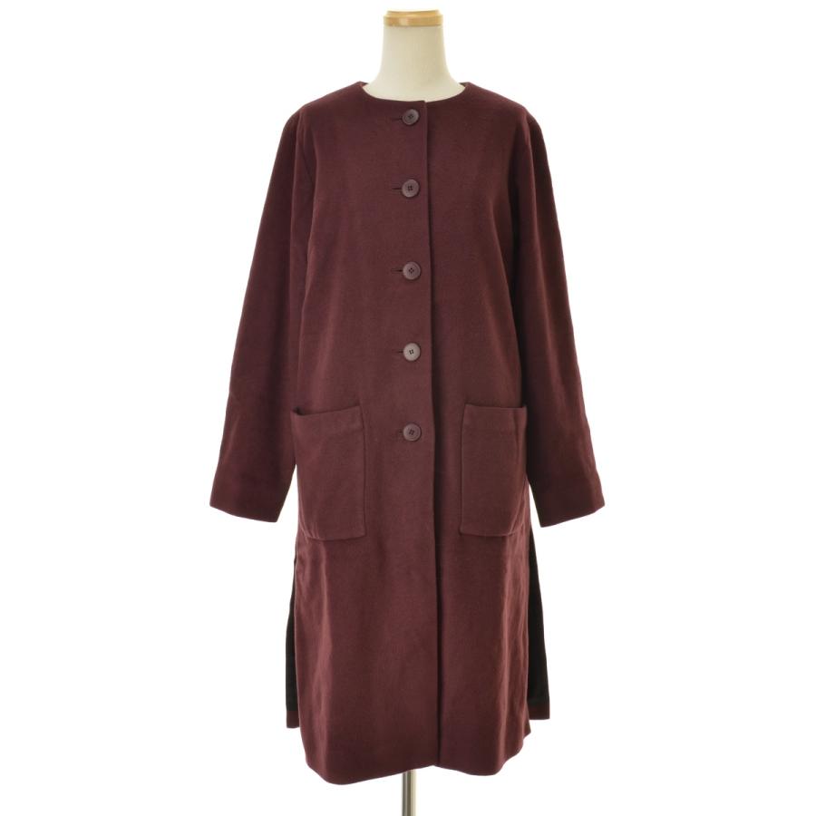 agnes b.（アニエスベー） UK85 MANTEAU ウールマフラー付 ノーカラー 
