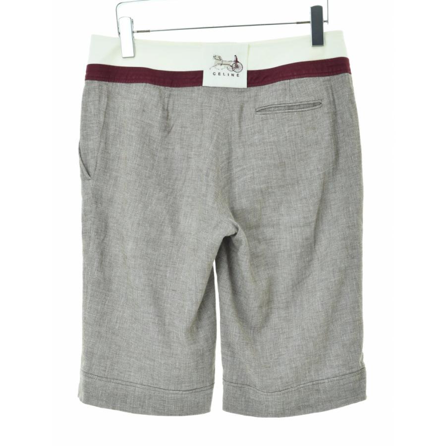CELINE / セリーヌ 21A37 タックストレッチ ハーフパンツ : ブランド  