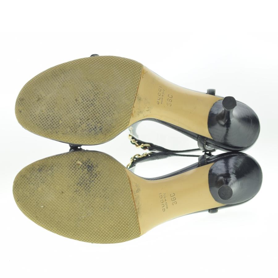 GUCCI / グッチ シェリーライン チェーン アンクルストラップ サンダル  