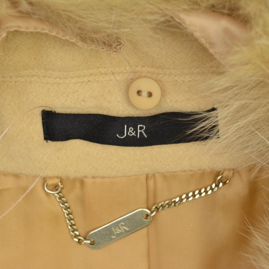 ジェイアンドアール（J&R） フォックスファー付 アンゴラ混 コート