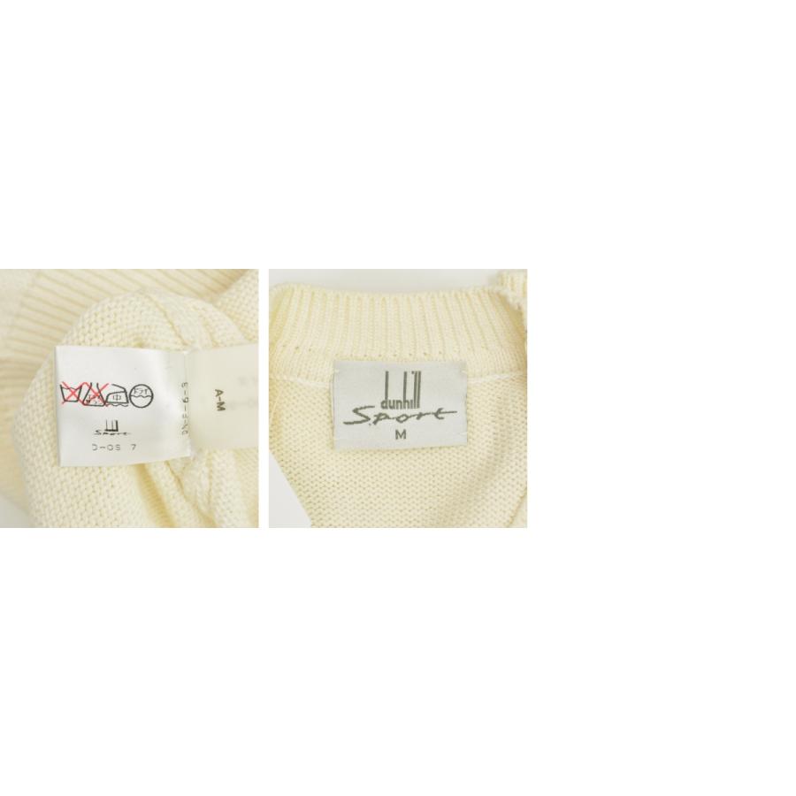 【dunhill】SPORT OLD ゴるふァー こッとン長袖にッとせーたー ダンひる dunhill SPORT にッと せーたー 長袖 はいねッく ろゴ