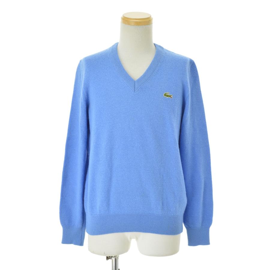 LACOSTE（ラコステ） CHEMISE 70s フランス製 ウールアクリル Vネック 