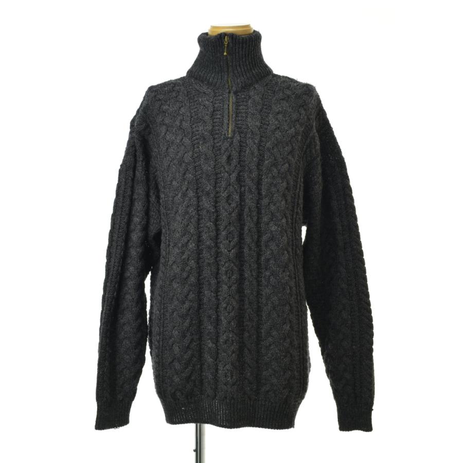 Carraig Donn / キャレイグドン ハーフジップ アラン 長袖ニット 