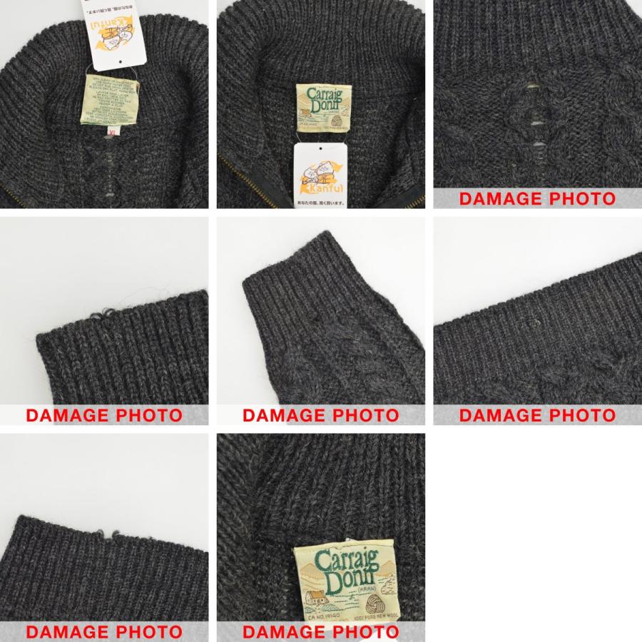 Carraig Donn / キャレイグドン ハーフジップ アラン 長袖ニット