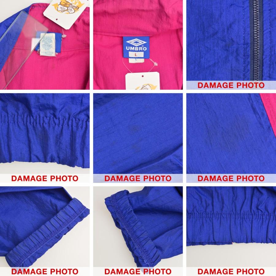 【UMBRO】〜90s USA製 ジップアップ ドルマンナイロンジャケット umbro（アンブロ） 〜90s USA製 ジップアップ ドルマン ナイロン