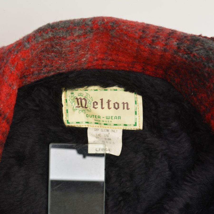 Melton / メルトン 70s〜 ボアライニング チェック CPO ウール