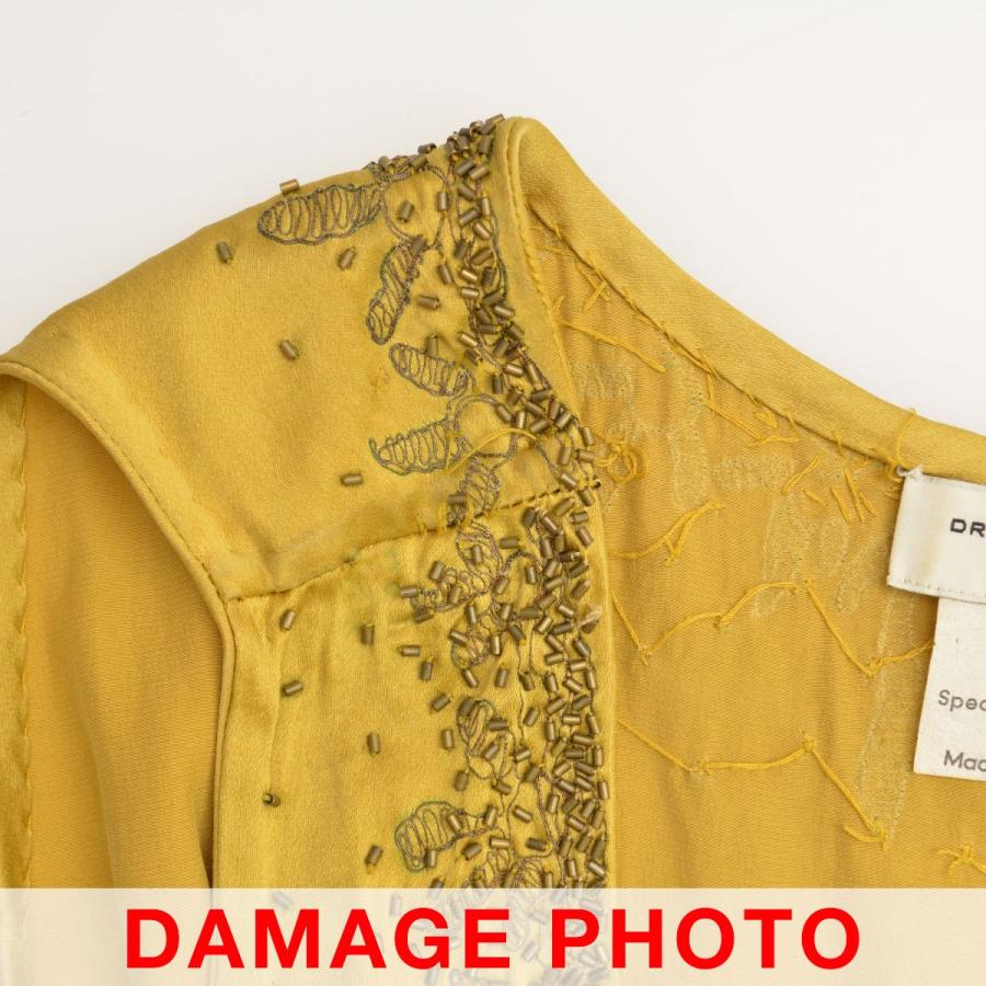 DRIES VAN NOTEN 花柄刺繍 ノースリーブワンピース シルク100% DRIES VAN NOTEN（ドリス ヴァン ノッテン） archive ビーズ 刺繍