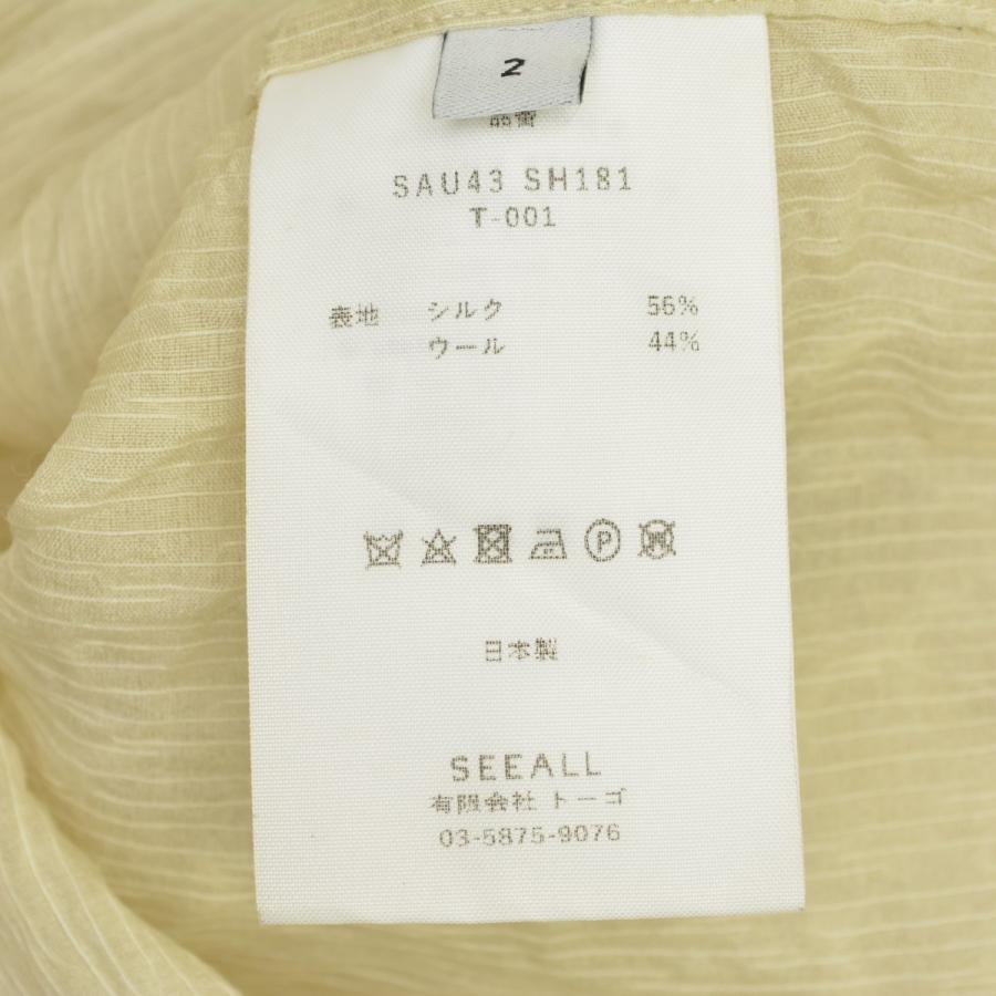 SEEALL / シーオール SAU43-SH181-T001 シルクオーガンジーオーバー 