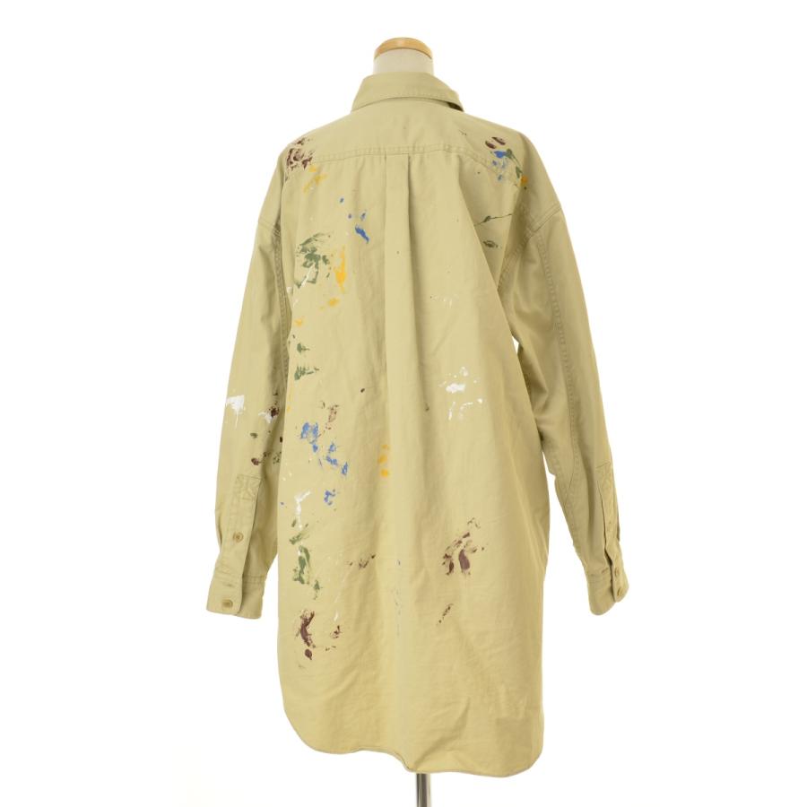 KATHARINE HAMNETT / キャサリンハムネット 23AW 23A-KHLS-11 COTTON TWILL PAINTED LONG SH コットン ツイル ペイント 長袖シャツ_1