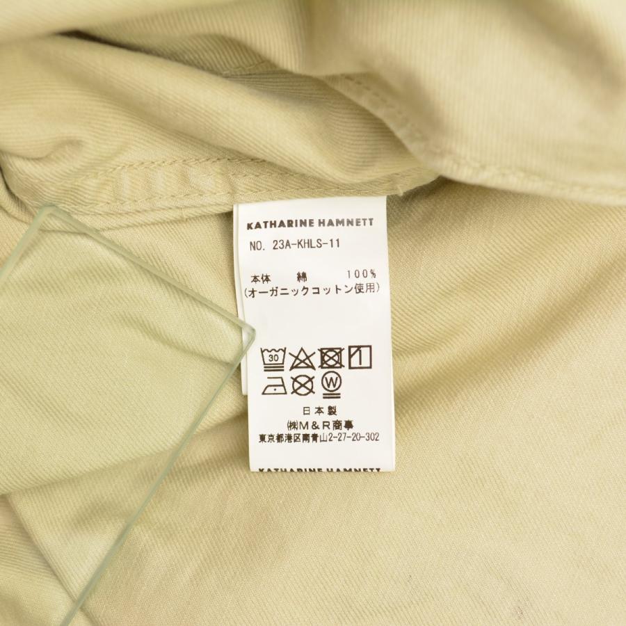 KATHARINE HAMNETT / キャサリンハムネット 23AW 23A-KHLS-11 COTTON TWILL PAINTED LONG SH コットン ツイル ペイント 長袖シャツ_4