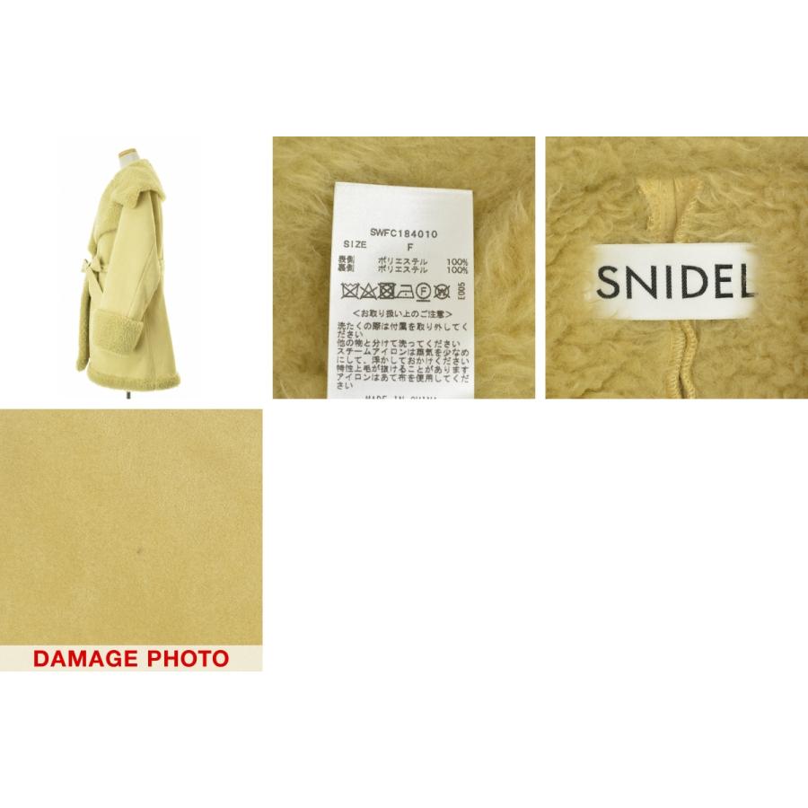 SNIDEL（スナイデル） SWFC184010 ムートン ウエストマーク コート