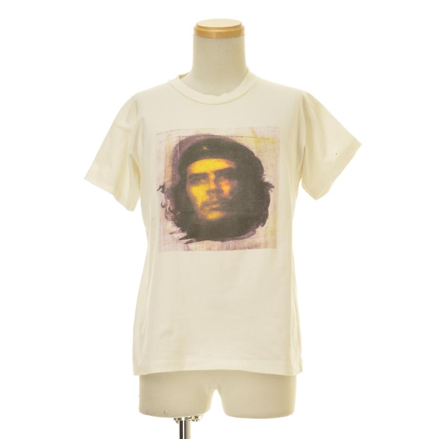 agnes b. チビロゴ 廃盤 Ｔシャツ white short sleeves Coulos lizard t-shirt