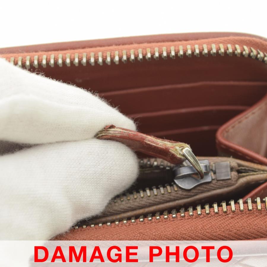 未使用品BOTTEGA VENETA イントレチャート ダークブラウンラムレザー BOTTEGA VENETA（ボッテガ・ヴェネタ） ラムレザー イントレチャート