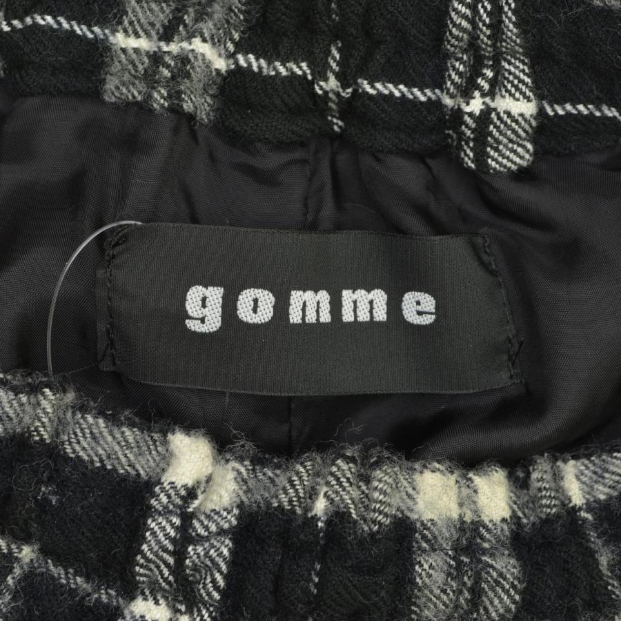 gomme（ゴム） GR-P93-005 チェック サルエル クロップドパンツ