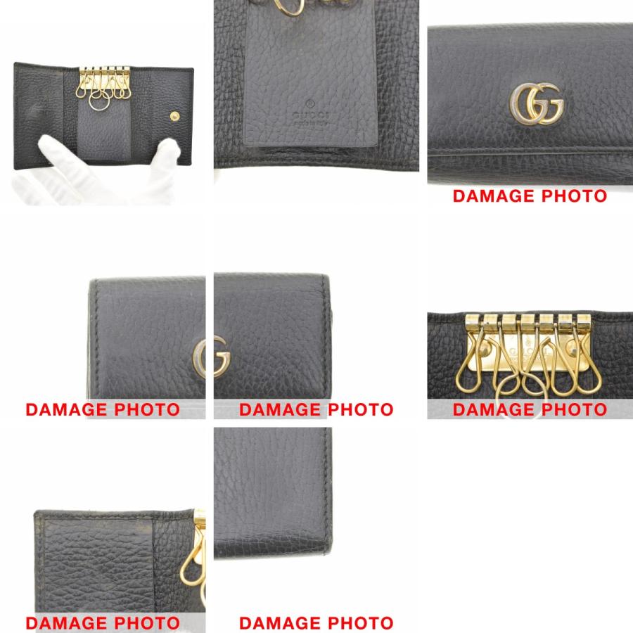 GUCCI（グッチ） 456118 ダブルG GGマーモント レザー 6連 キーケース