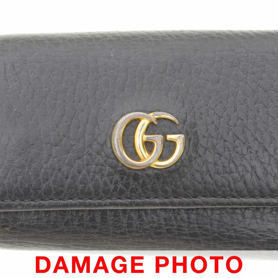 GUCCI（グッチ） 456118 ダブルG GGマーモント レザー 6連 キーケース