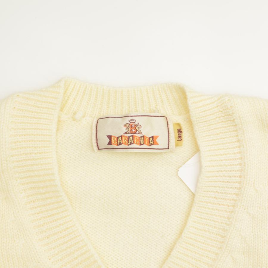 【BARACUTA】ウール Vネック長袖ニットセーター BARACUTA（バラクータ） ウール Vネック 長袖ニットセーター