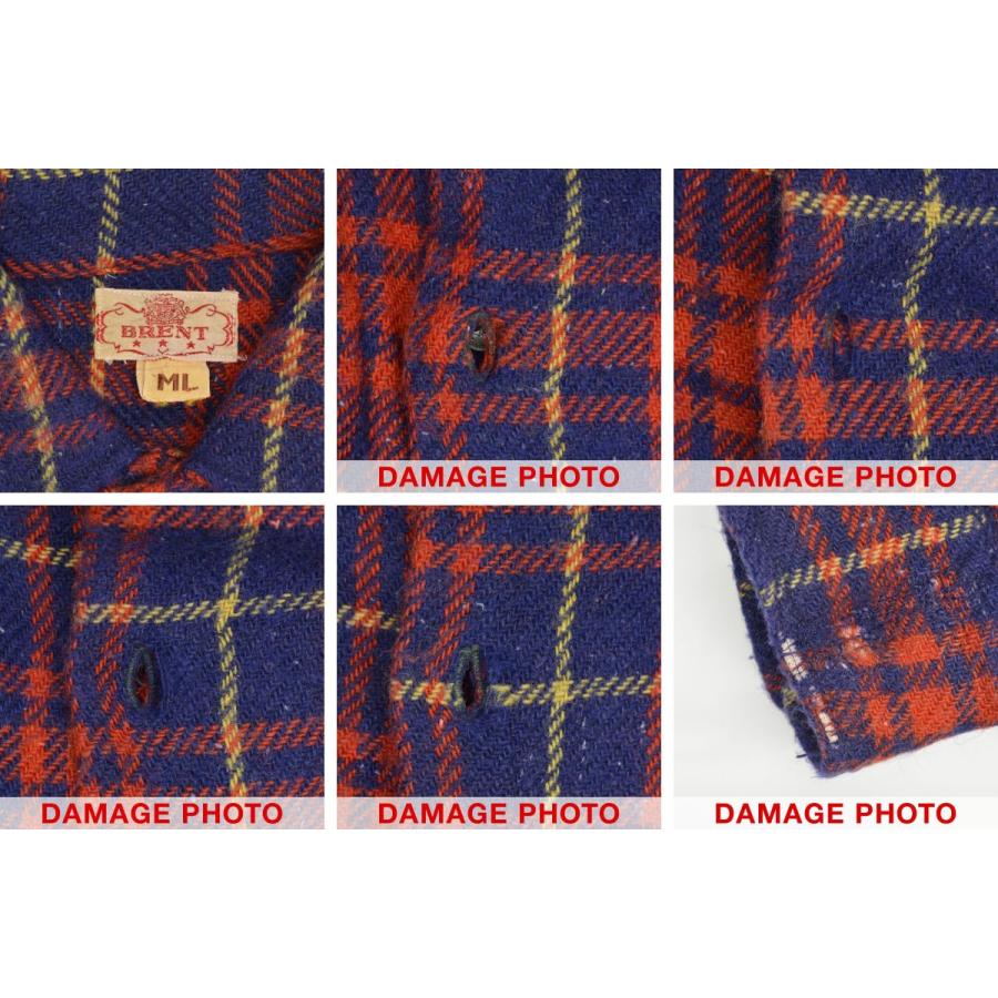 BRENT / ブレンツ 40s〜 ウールチェック 長袖シャツ : ブランド古着の