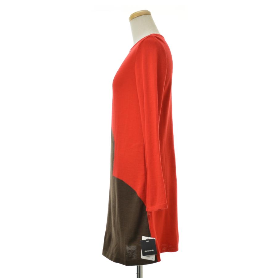 【Pierrecardin】824205-53 ウールニット長袖チュニック pierre cardin（ピエール カルダン） 824205-53 ウールニット 長袖