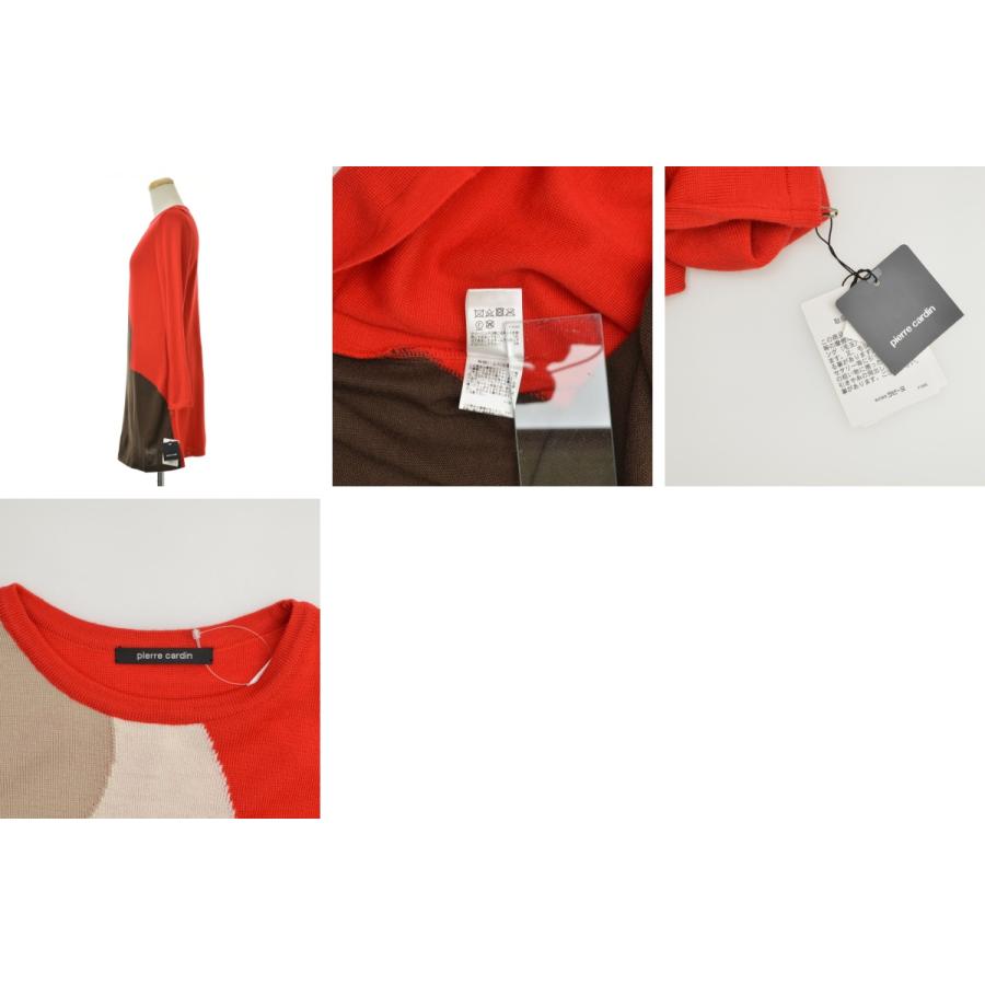 【Pierrecardin】824205-53 ウールニット長袖チュニック pierre cardin（ピエール カルダン） 824205-53 ウールニット 長袖