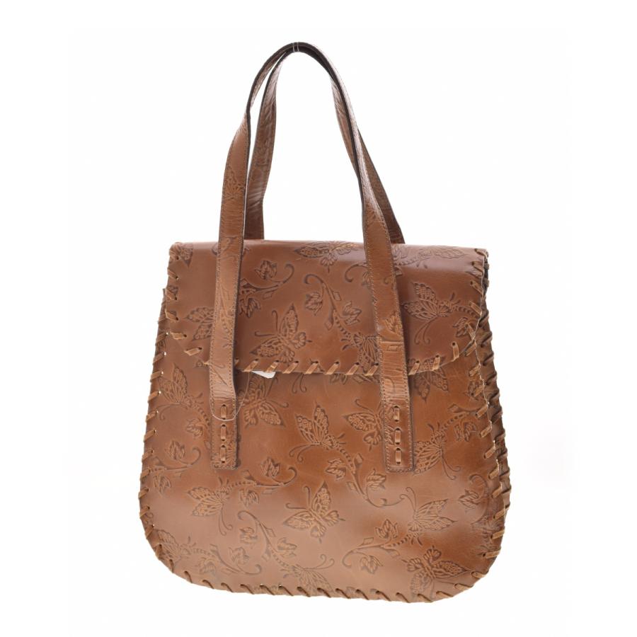 ANNA SUI（アナスイ） バタフライ レザー トートバッグ : ブランド古着