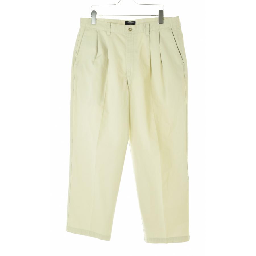 美品 DOCKERS リネンコットン パンツ 2プリーツ W32L30ドッカーズ