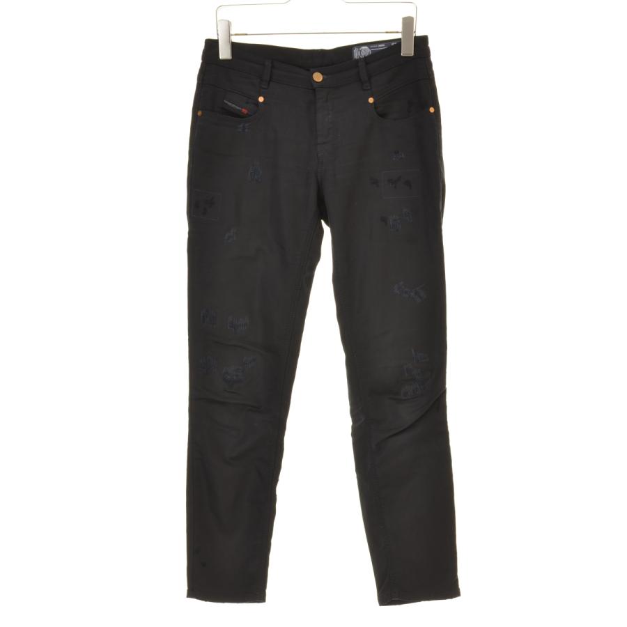DIESEL（ディーゼル） BELTHY-NE 0689C リペア加工 ストレッチ パンツ 