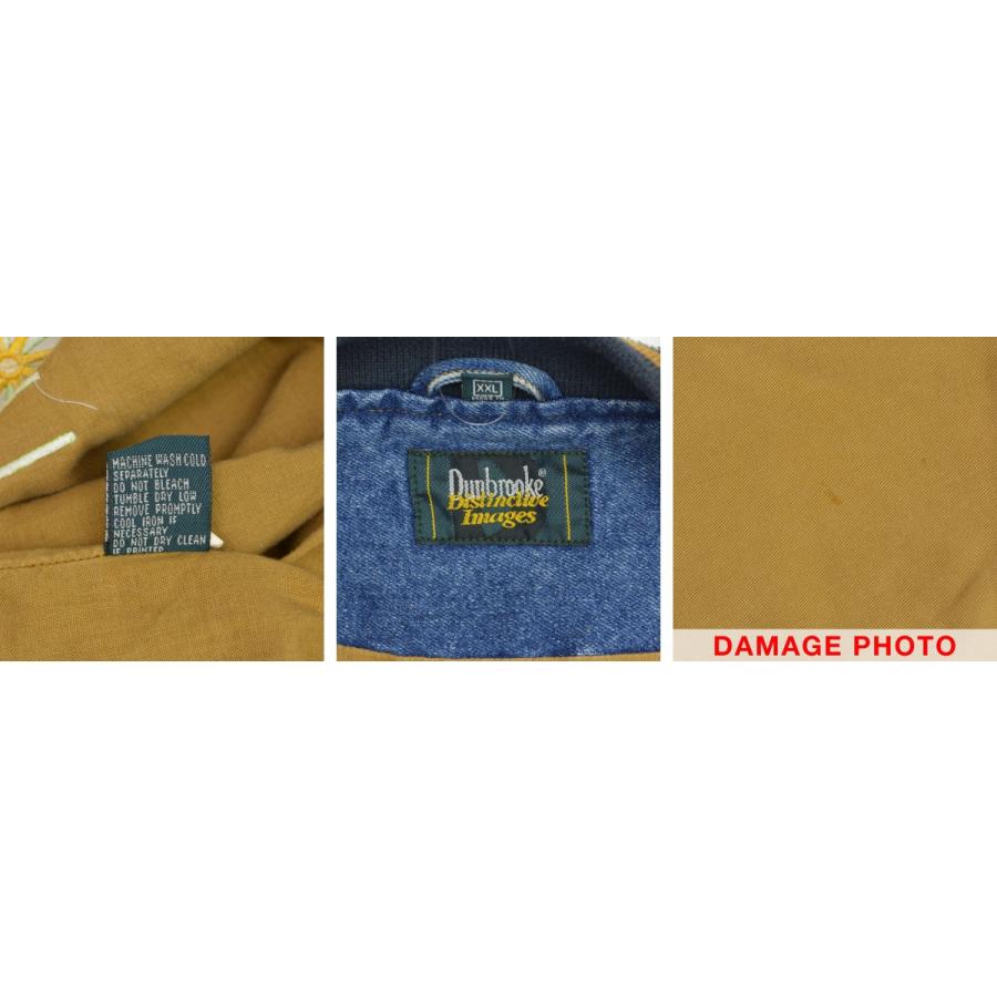 【Dunbrooke】90s 切替デニムベースボールジャケット Dunbrooke / ダンブローク 90s 切替デニム ベースボールジャケット