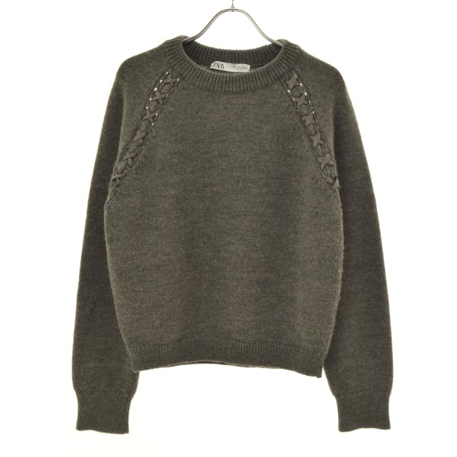 ZARA（ザラ） ショルダーストラップニットセーター 長袖ニットセーター