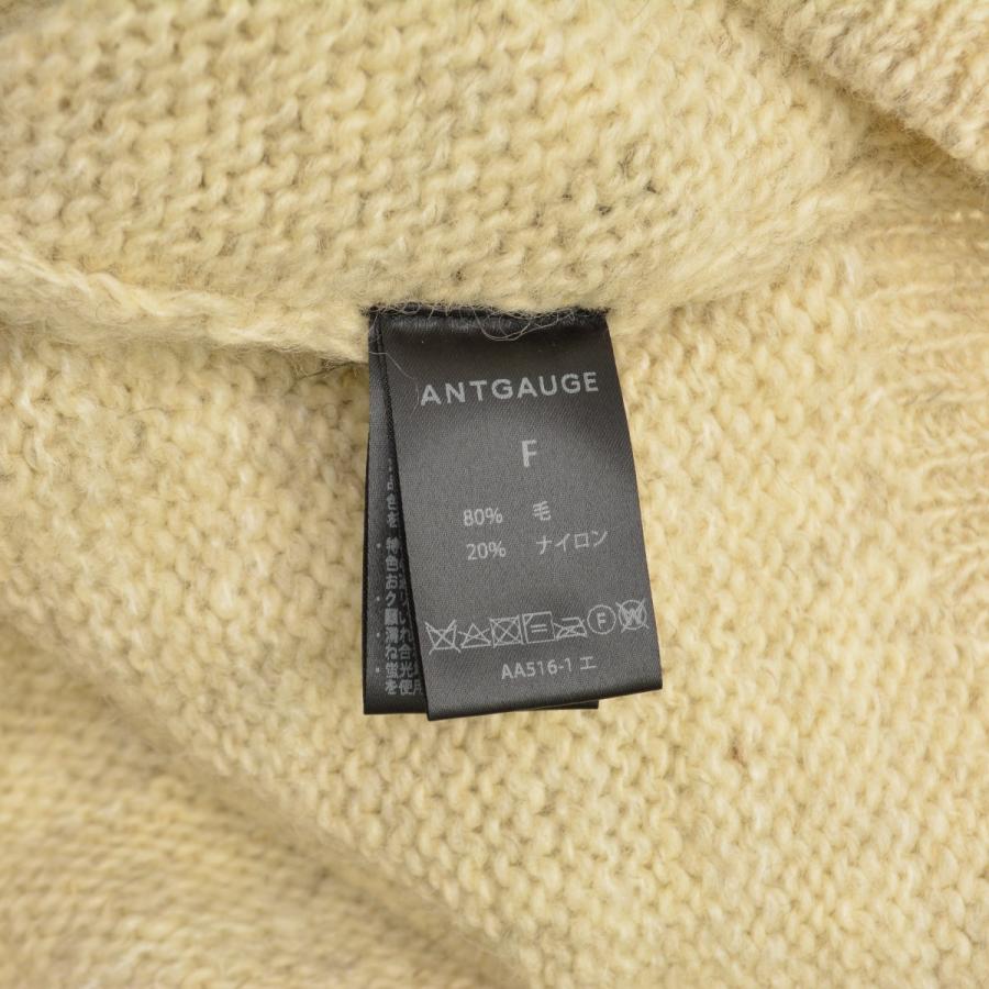 【ANTGAUGE】AA516-1 ショールカラーコンチョ釦 ニット長袖カーディガン ANTGAUGE（アントゲージ） AA516-1 ショールカラーコンチョ釦 ニット