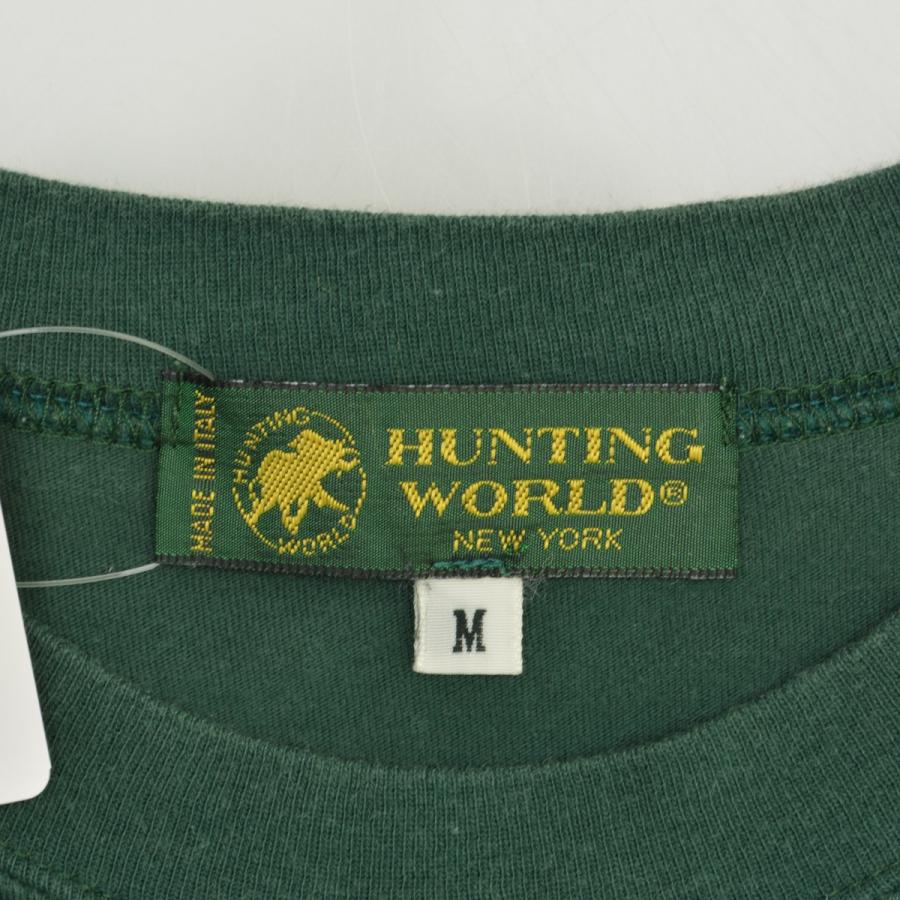 【HUNTINGWORLD】90s イタリア製 ロゴプリント半袖Tシャツ ブランド古着】HUNTING WORLD / ハンティングワールド 90s イタリア製