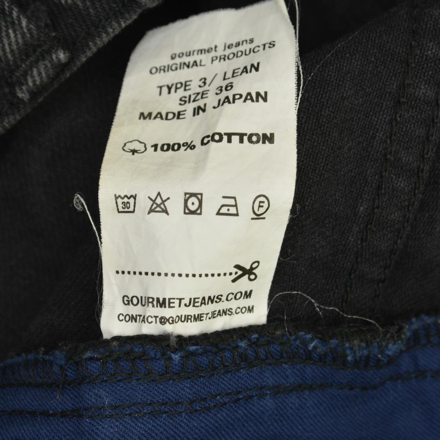 gourmet jeans / グルメジーンズ TYPE 3 LEAN テーパード ブラック