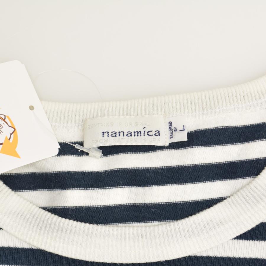 nanamica ナナミカ　半袖ニット　ネイビー　サイズXS 001-902506150009_1.jpg