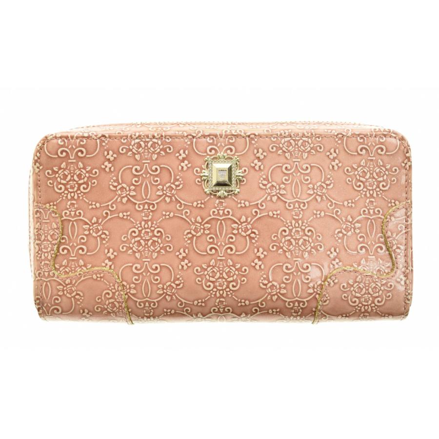 【ANNASUI】ストラップ付 ルーミー ラウンドジップ ロングウォレット財布 ANNA SUI - 【ANNASUI】ストラップ付 ルーミー ラウンドジップ ロング