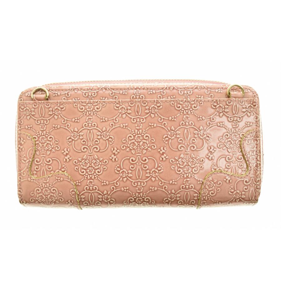 ANNA SUI（アナスイ） ストラップ付 ルーミー ラウンドジップ ロング 