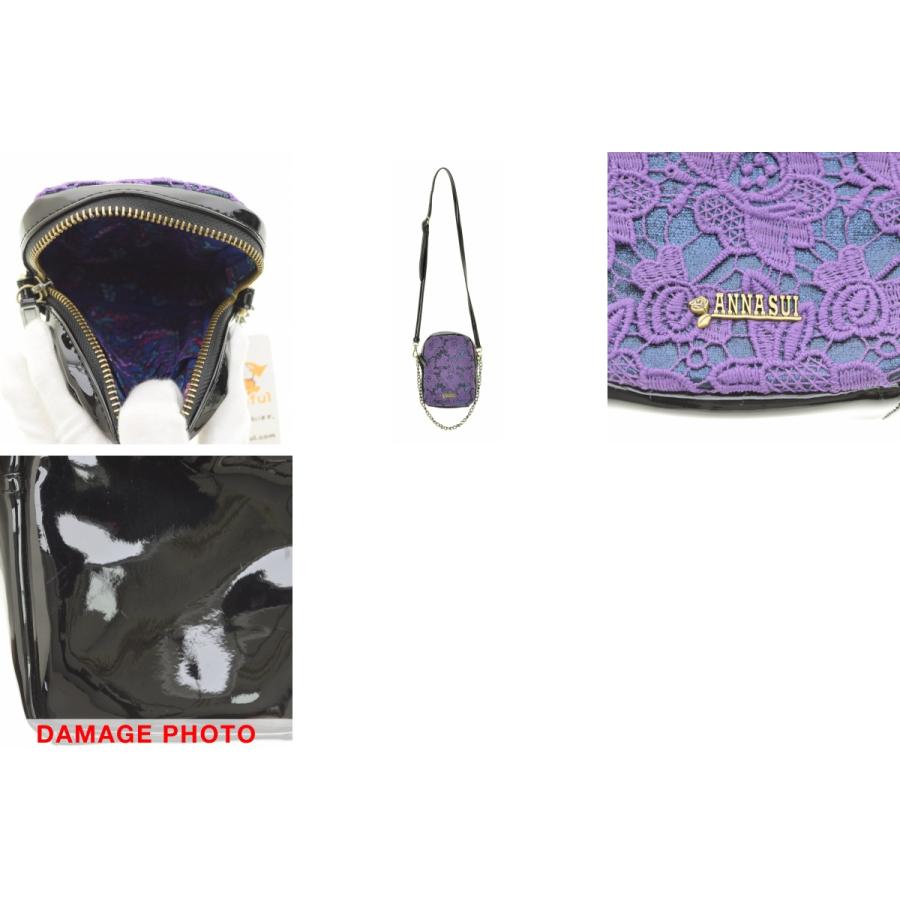 ドーリーカール＊アナスイ＊ショルダー ANNA SUI（アナスイ） Dolly ドーリー レース エナメル パテント