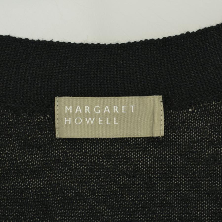 MARGARET HOWELL - 【MARGARETHOWELL】578-9164004 コットンリネン ニット長袖カーディガン MARGARET HOWELL（マーガレットハウエル） 578-9164004 コットンリネン