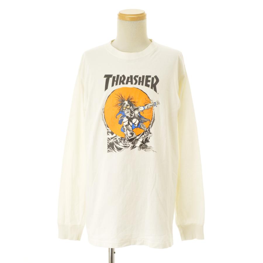 THRASHER（スラッシャー） PUSHEAD パスヘッド 長袖Tシャツ : ブランド