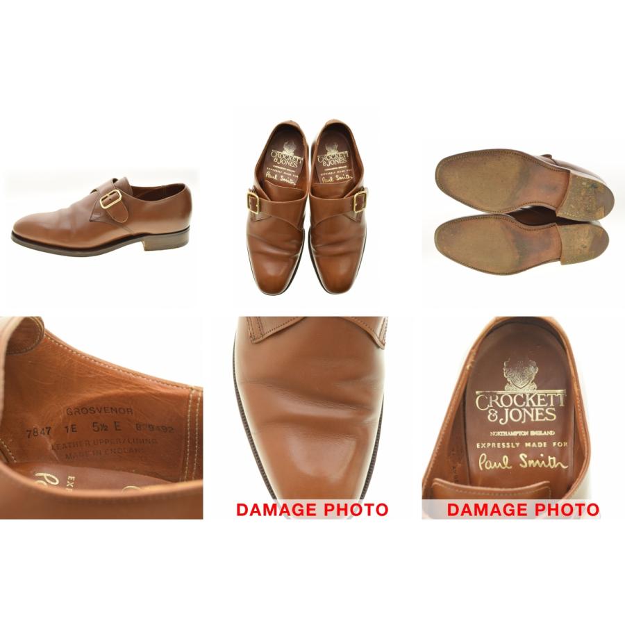 ポールスミス別注クロケットandジョーンズ製シングルモンク CROCKETT&JONES（クロケット＆ジョーンズ） × PAUL SMITH / クロケット