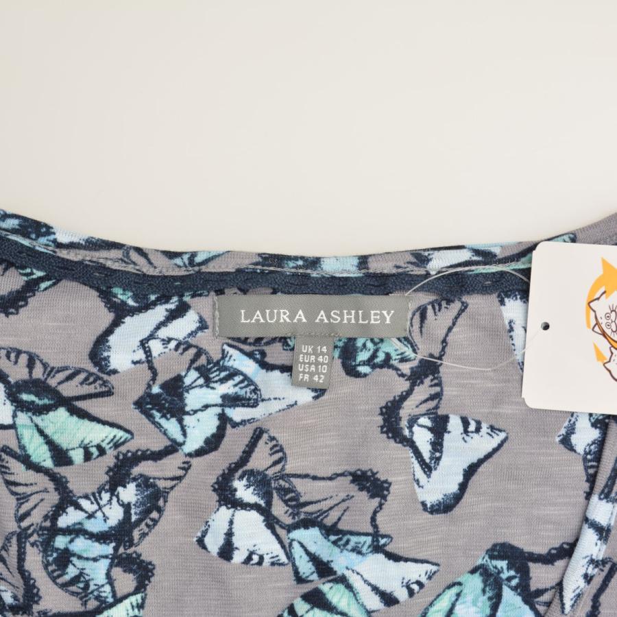 LAURA ASHLEY（ローラアシュレイ） 総柄 七分袖ワンピース : ブランド