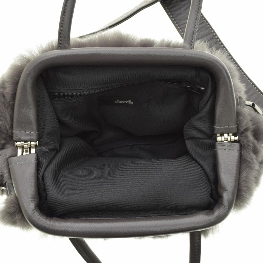 allureville アルアバイル ファー ハンドバッグ 美品 allureville アルアバイル ファー ハンドバッグ 美品