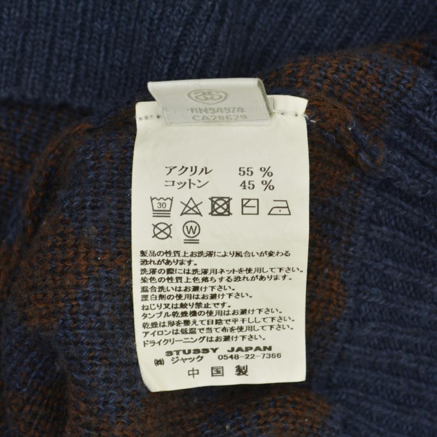 STUSSY（ステューシー） ダイヤチェック チェッカー ニットベスト