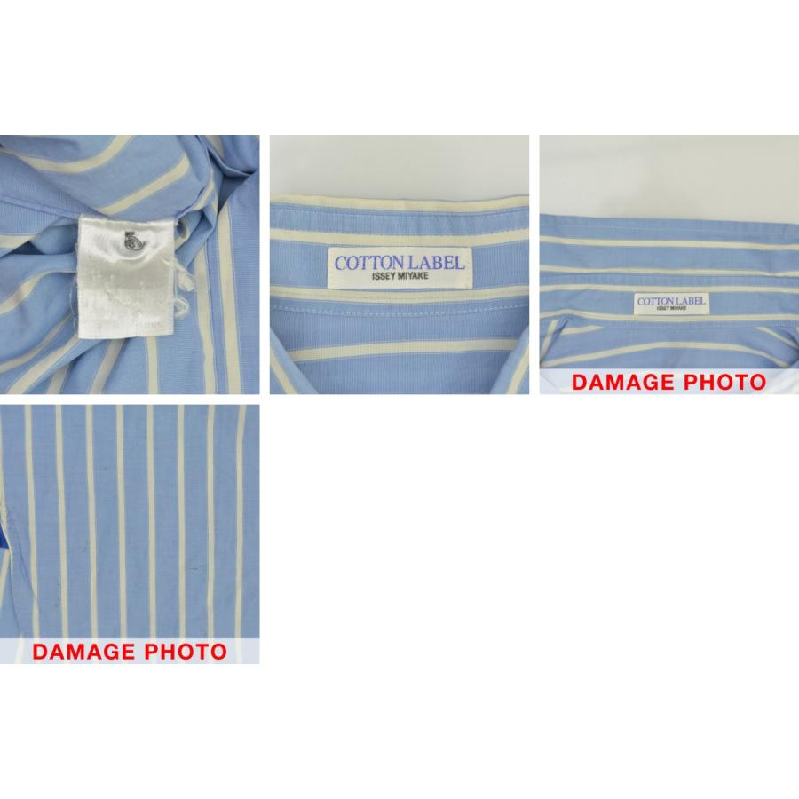 【ISSEYMIYAKE】COTTON LABEL 00s ME64FJ007 ストライプ長袖シャツ ISSEY MIYAKE（イッセイミヤケ） COTTON LABEL 00s ME64FJ007