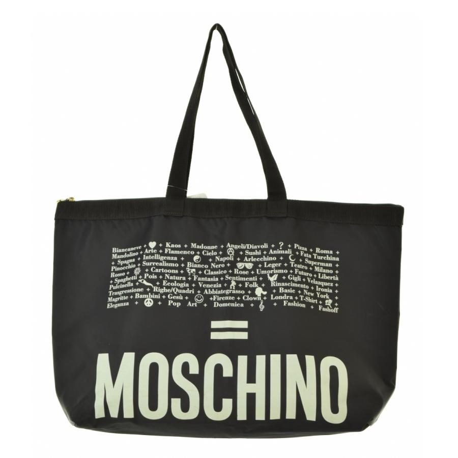 MOSCHINO（モスキーノ） ロゴプリント トートバッグ : ブランド古着の