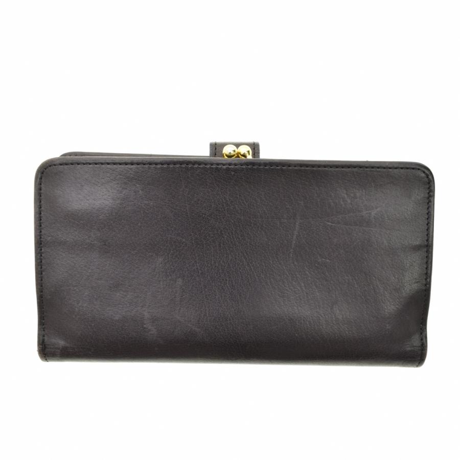 オールドコーチvintage コーチ　ブラックレザーがま口二つ折り財布 COACH（コーチ） OLD がま口2つ折り レザー 財布 : ブランド古着の買取