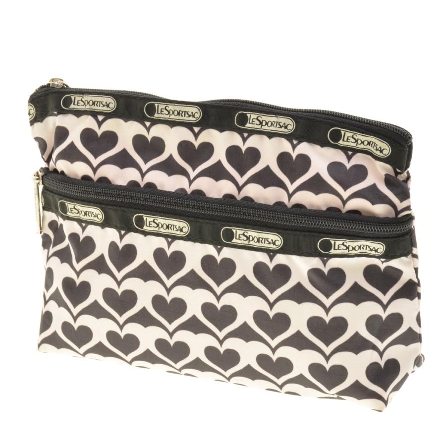 LeSportsac（レスポートサック） ハート柄 コスメ ポーチ : ブランド 