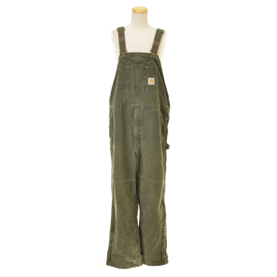 USA製 Carhartt MOS ダブルニー オーバーオール モスグリーン Carhartt CARHARTT / カーハート R27 MOS ダブルニーダック